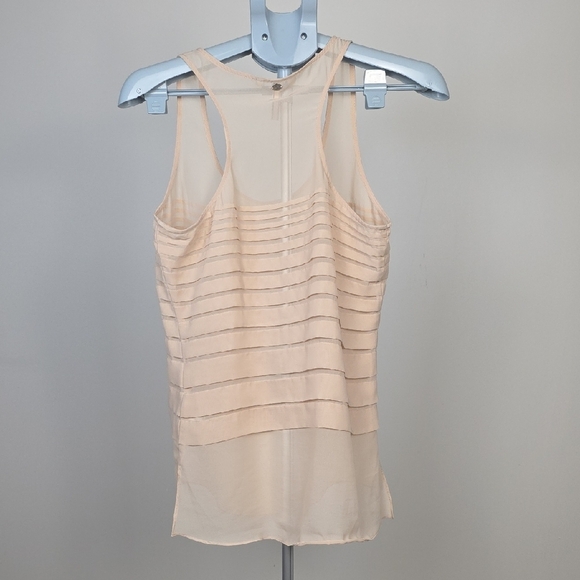 Guess Los Angeles Pleated Sheer Tank Top β Size XS - Picture 5 of 10